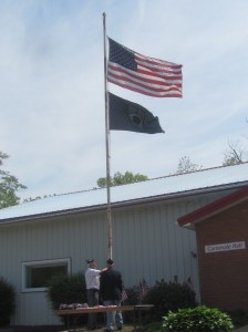 flag raising