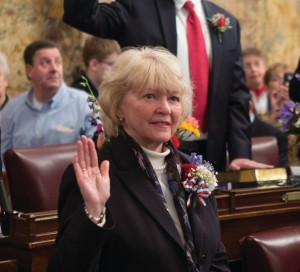 Tina Pickett swearing in